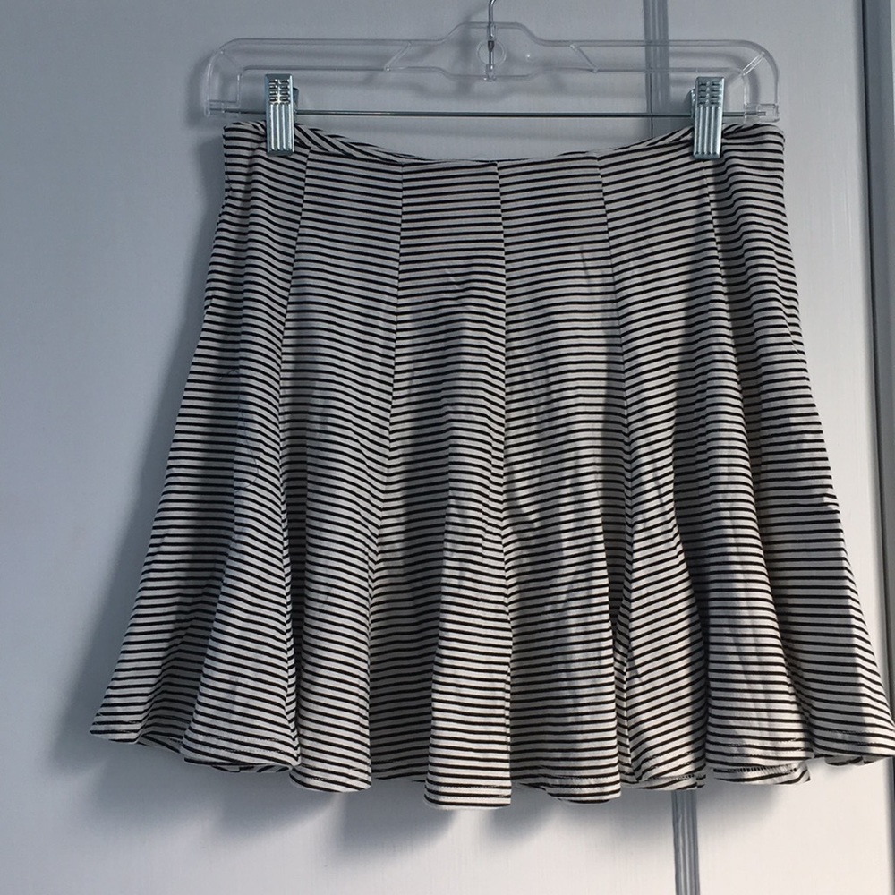 Black and White striped skirt